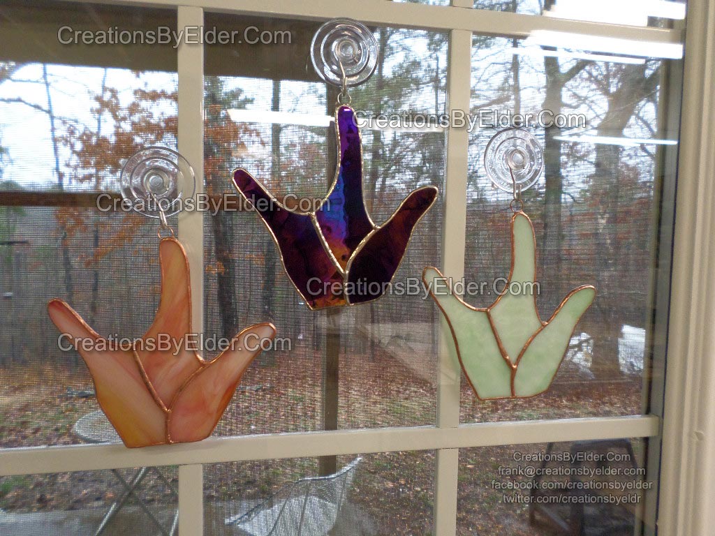 stained glass alien hands sg handz art suncatcher