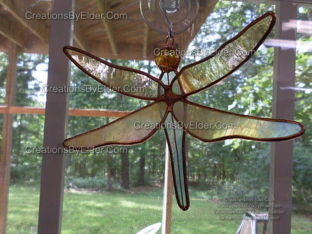 stained glass suncatcher dragonflies dragonfly sg dragonfliez