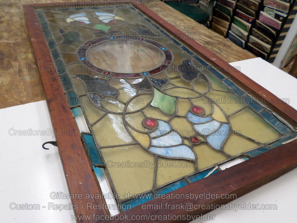 Repair and restoration services of stained glass by Frank Elder of Creations By Elder